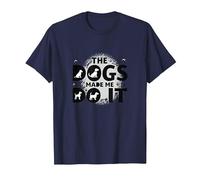 They're Eating The Dogs Made Me Do It - Funny Pet Humor T-Shirt, Men, Navy, 5XL