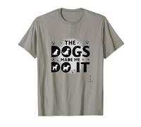 They're Eating The Dogs Made Me Do It - Funny Pet Humor T-Shirt, Men, Slate, 3XL