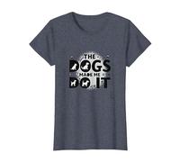 They're Eating The Dogs Made Me Do It - Funny Pet Humor T-Shirt, Women, Heather Blue, S