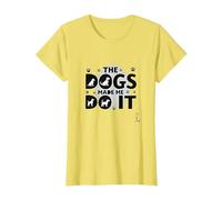 They're Eating The Dogs Made Me Do It - Funny Pet Humor T-Shirt, Women, Lemon, 3XL