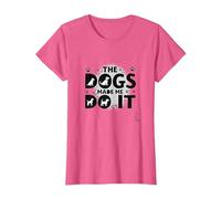 They're Eating The Dogs Made Me Do It - Funny Pet Humor T-Shirt, Women, Pink Heather, XL