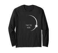 They're Here Space Aliens UFO Extraterrestrials Long Sleeve T-Shirt