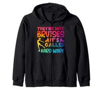 They're Not Bruises It's Called Hard Work Figure Skating Zip Hoodie