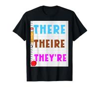 They're/Their/There Wordplay Funny Grammar Police Teacher T-Shirt