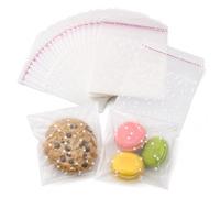 Thfaeyta 200 Pcs Cookie Bags 3.14" X 3.93" Small Cellophane Bags | Self-Adhesive Sweet Package Bags Clear Biscuit Bags Individual Cookie Bag for Cookies Sweets Candy Biscuits Packaging