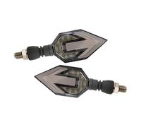 THGKL Turn signal light 2PCS/lot Universal Motorcycle Turn Signals Light Tail Arrow Lights Rear Motorbike Accessories(White)