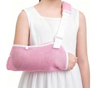 Thhiit Breathable Kids Arm Sling, Adjustable Child Arm Sling for Wrist Elbow & Shoulder Support, Lightweight Arm Support Sling for Recovery (32 x 13 cm)