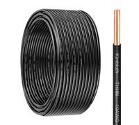 THHN Wire 10 Gauge 75 FT OFC Electrical Wire, 10 AWG Solid Copper Wire Rated up to 600V Building Wire Nylon Jacket for Residential, CNC, Ground, Industrial (10 Gauge, Black)