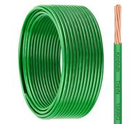 THHN Wire 10 Gauge 75 FT Stranded Copper Wire, 10 AWG Copper Wire Rated up to 600V Building Wire Nylon Jacket for Residential, CNC, Ground, Industrial (10 Gauge, Green)