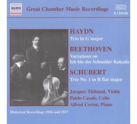 Thibaud - HAYDN / BEETHOVEN / SCHUBERT: Piano Trios