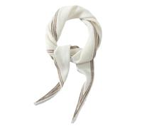 ThiCc Knitted Triangle Scarf for Women - Minimalist Cashmere Shawl Versatile Neck Warmer Cozy Headscarf Elegant 2-in-1 Neck Wrap Stylish Neckerchief Old Money Aesthetic (White)