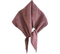 ThiCc Knitted Triangle Scarf for Women - Y2k 5% Cashmere Blend Warm Neck Warmer Minimalist Triangle Shawl Soft Cozy Headscarf for Fall Winter Old Money Aesthetic Neckerchief (Purple Red)