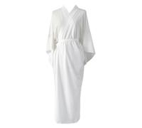 ThiCc Women's Japanese Kimono Undergarment - Elegant Furisode Style White Inner Layer Full-Length Traditional Yukata Robe Cosplay Outfit Anime Costume Home Relaxation Spa