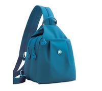 ThiCc Women's Waterproof 2-Way Commuter Bag - Convertible Sling Backpack Crossbody Bags Anti-Theft Oxford Lightweight Multi-Pocket Casual Tote for Work Travel Shopping Daily (Blue-green)