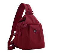 ThiCc Women's Waterproof 2-Way Commuter Bag - Convertible Sling Backpack Crossbody Bags Anti-Theft Oxford Lightweight Multi-Pocket Casual Tote for Work Travel Shopping Daily (Red)