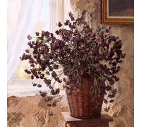 Thiccywoov 3 Pcs Artificial Plum Stem Fall Fake Berry Picks Branches Faux Plum Spray for Home Halloween Thanksgiving Farmhouse Mantel Harvest DIY Decorations (16 Inch)