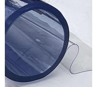 Thick 0.5mm Clear Vinyl PVC Sheeting Flexible Transparent Canopy Fire FR UV Cold Crack Resistant Outdoor Windows Boat Covers (3 Metres)