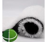 Thick 1.18in Durable Artificial Grass Roll for Garden Lawns & Gym, Soft Skin-Friendly Turf with Automatic Water Seepage, White, 39x59in