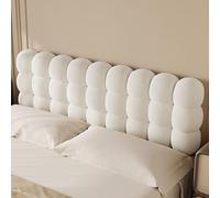 Thick 13cm Headboard Cushion Pillows for Double Bed Padded Wall Panels for Anti-Collision Reading & Bed Rest Support (120x60x13cm Milk Tea Color)