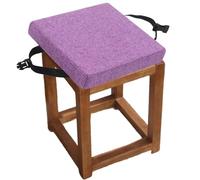 Thick 2/3-Inch Memory Foam Chair Cushions - Non-Slip, Tie-On Pads for Dining Chairs & Stools, Removable Covers, 12x12, 14x14, 16x16 Sizes (Color 13, 28x28x8cm)