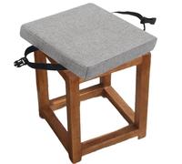 Thick 2/3-Inch Memory Foam Chair Cushions - Non-Slip, Tie-On, Removable Covers in 12x12, 14x14, 16x16 Sizes for Dining Chairs & Stools (Color 2, 25x25x5cm)
