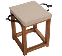 Thick 2/3-Inch Memory Foam Dining Chair Cushions - Non-Slip, Tie-On Pads for Kitchen & Stools, Removable Covers, Available in 12x12, 14x14, 16x16 Sizes, Color12 (40x40x8cm)