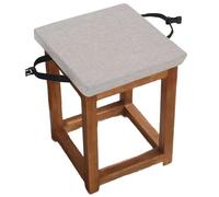 Thick 2/3-Inch Memory Foam Dining Chair Cushions - Non-Slip, Tie-On Pads in 12x12, 14x14, 16x16 Sizes, Removable Covers for Kitchen Stools (Color 5, 30x30x5cm)