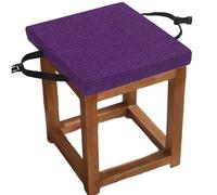 Thick 2/3-Inch Memory Foam Dining Chair Cushions - Non-Slip, Tie-On Pads in 12x12, 14x14, 16x16 Sizes, Removable Covers for Kitchen Chairs & Stools (Color15, 30x30x8cm)