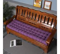 Thick 3-Seater Garden Bench Cushion with Non-Slip Ties Outdoor & Indoor Patio Furniture Pad Balcony & Window Seating (Purple 170 x 48 x 8 cm)