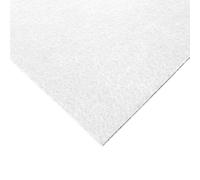 Thick 3mm Acrylic Felt Fabric | 100cm x 91cm | Craft, Sewing & Upholstery Material | Baize Poker Table Cover | Soundproof Acoustic DIY (White)
