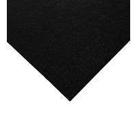 Thick 3mm Acrylic Felt Fabric | 100cm x 91cm | Craft, Sewing & Upholstery Material | Baize Poker Table Cover | Soundproof Acoustic DIY (Black)