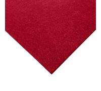 Thick 3mm Acrylic Felt Fabric | A4 Sheet 30cm x 21cm | Craft, Sewing & Upholstery Material | Baize Poker Table Cover | Soundproof Acoustic DIY (Red)