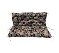 Thick 4" Outdoor Swing Cushion Replacement for 2-3 Seat Porch Bench - Overstuffed Patio Seat Pads with Ties for Garden, Backyard, Loveseat Comfort & Durability