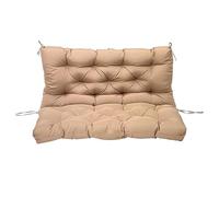 Thick 4" Outdoor Swing Cushions for 2-3 Seat Porch Bench - Overstuffed Patio Replacement Seat Pads with Ties for Garden, Backyard, Porch & Swing Chair Comfort