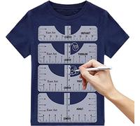 Thick 4 Pack Tshirt Ruler Guide, T shirt alignment Tools to Center Designs, HTV Vinyl and Heat Press Craft for Adult Youth Toddler Infant (Transparent)