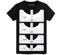 Thick 4 Pack Tshirt Ruler Guide, T Shirt Alignment Tools to Center Designs, HTV Vinyl and Heat Press Craft for Adult Youth Toddler Infant (White)
