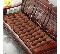 Thick 55x190cm Brown Bench Cush for 2 3 & 4 SeaterSoft Outdoor/Indoor Seat Pad with Fixing Ties Perfect for Garden Benches & Swing Chairs