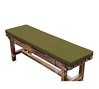 Thick 5cm Anti-Slip Garden Bench Cush with Ties Recular Sofa Cush with ers for Kitchen & Garden Stool Green (150x35cm)