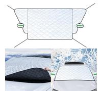 Thick 600D Oxford Windscreen Cover for Cars - Frost, Snow & Ice Protector with PVC Lining, Windproof & Leakproof Design, Fits Most Small Vehicles (1