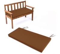 Thick 8cm Cushed Outdoor Garden Bench Pad 3 Seater Patio Swing Seat Cush with Ties Rattan Sofa Replacement (150x46cm) for Porch & Deck Comfort