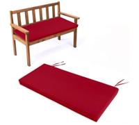 Thick 8cm Cushed Outdoor Garden Bench Seat Pad 3 Seater Patio Swing Cush with Ties Rattan Sofa Replacement (150x46cm) for Porch & Deck Comfort