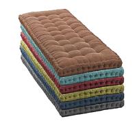 Thick 8cm Garden Bench Cush Pad for 2/3 Seater Sofa Indoor/Outdoor Use 110x30cm Red Cush for Home Patio Swing Floor Mattress