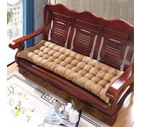 Thick 8cm garden bench cushion for 2/3 seats Cotton cushion for indoor and outdoor swings for the patio, 160x50cm, beige Comfortable and durable seating solution