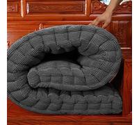 Thick 8cm Garden Bench Cushion Pad for 2/3 Seater Indoor/Outdoor Comfortable Patio Swing & Dining Seat Cushion (100x30cm Dark Grey)