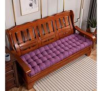 Thick 8cm Outdoor Bench Cushion for 2-4 Seaters Soft Patio Swing Chair Pad with Ties 43x160cm Comfortable Indoor/Outdoor Seating Purple Garden Mat