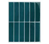 Thick ABS Wall Decal Backsplash Tiles 2.5mm Waterproof Sticker for Kitchen Bathroom Quick Install Green 10 Units(YJC0233)
