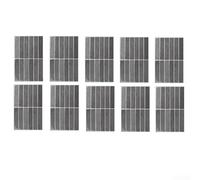 Thick ABS Wall Decal Backsplash Tiles 2.5mm Waterproof Sticker for Kitchen Bathroom Quick Install Green 10 Units(YJC0235)
