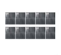 Thick ABS Wall Decal Backsplash Tiles 2.5mm Waterproof Sticker for Kitchen Bathroom Quick Install Green 10 Units(YJC0178)
