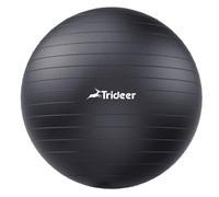 Thick Anti-Burst Exercise Ball with Ball Pump, 45 cm, 55 cm, 65 cm 75 cm and 85 cm, Trideer Sturdy Pezzi Ball 2000 Lbs. Maximum Weight: For Balance and Fitness at the Gym, at Home and in the Office, black