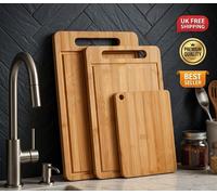 Thick Bamboo Chopping Board - Extra Large - Premium Bamboo.